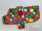 Polka Dot Dachshund Fleece Dog Coat: Water & Mud Repellent