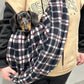 Fleece Dog Sling Carrier: Small Breeds, Dachshund, Italian Greyhound