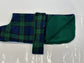 Tartan Fleece Dachshund Dog Coat: Water Repellent, Handmade