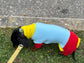Miniature Dachshund Fleece Onesie: Water Repellent Dog Jumpsuit