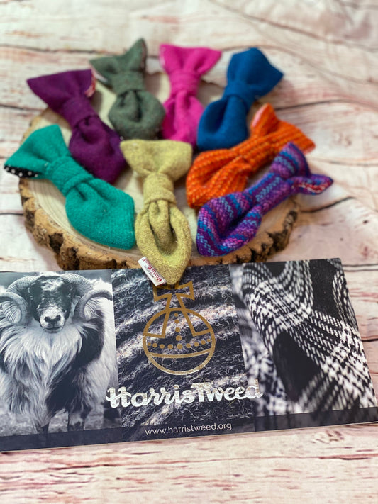 Harris Tweed dog tie , tweed ties ,ready to ship ,gift for pet lover,pet accessories