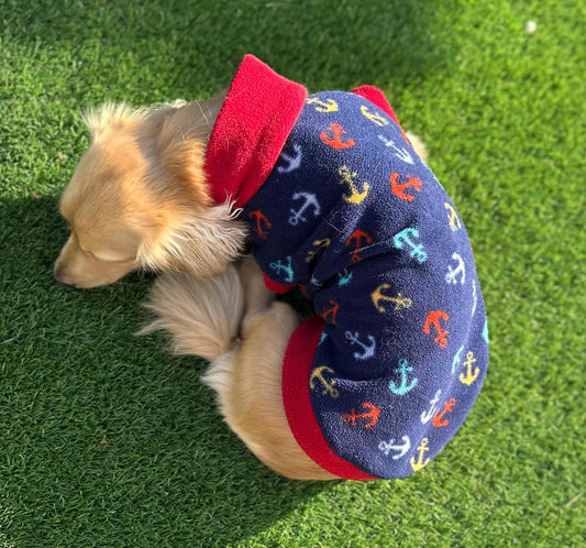 Personalized Dachshund Fleece Jumper: Water & Mud Repellent Dog Coat