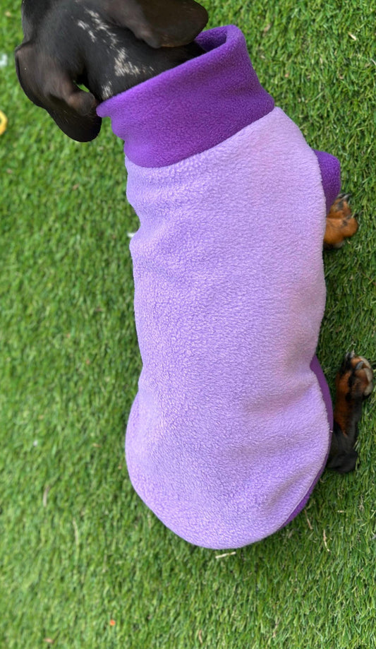 Waterproof Dachshund Fleece Jumper: Eco-Friendly Dog Suit
