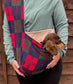 Polar Fleece Dog Sling Carrier: Small Dog & Puppy Travel Bag
