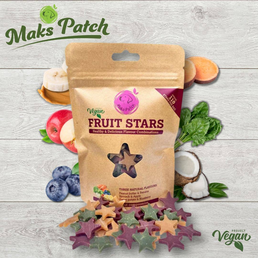 Vegan dog training treats - Maks Patch "Fruit Stars"