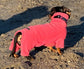 Miniature Dachshund Fleece Onesie: Water Repellent Dog Jumpsuit