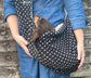 Dachshund polka dot sling  ,Dog sling carrier ,small dog sling bag , puppy sling carrier ,pet sling carrier
