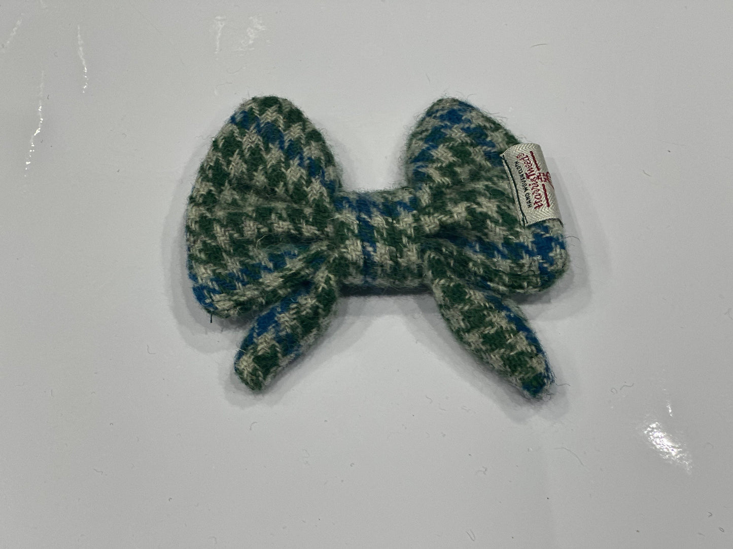 Harris Tweed Dog Sailor Bow: Handmade Pet Collar Accessory