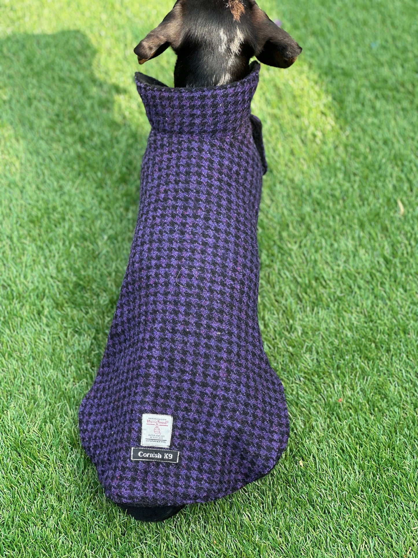 Harris tweed Dachshund  coat , tweed dog coat , dog coat , dachshund  dog coat , dog jacket, wool dog coat