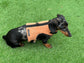 Corduroy Dachshund Harness: Fleece Lined, Adjustable Dog Vest