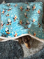 Christmas Penguin Fleece Dog Snuggle Sack: Padded Dachshund Bed