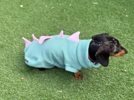 Dachshund Dino Fleece Jumper: Warm, Breathable Dog Coat