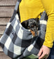 Padded Fleece Dog Sling Carrier: Dachshund Puppy Sling Bag