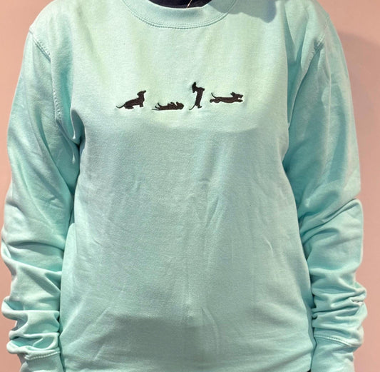 Embroidered Dachshund Jumper: Dog Lover Gift