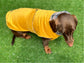 Corduroy Dachshund Coat: Fleece Lined Dog Jacket