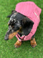 Cable Knit Dachshund Coat: Fleece Lined Dog Jacket