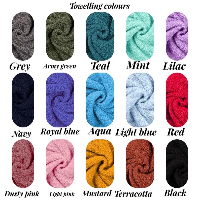 Dachshund Dino Fleece Dog Drying Coat: Absorbent Cotton Terry Lined