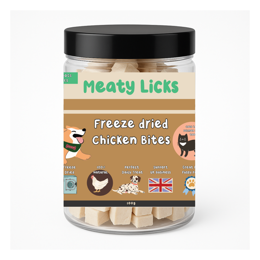 Chicken Bites - freeze dried treats 100g  (UK Stockist ONLY)