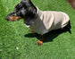 Water Repellent Dachshund Fleece Jumper: Embroidered Dog Coat