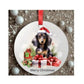 Personalized Dachshund Christmas Bauble: Ceramic Christmas Tree Decoration