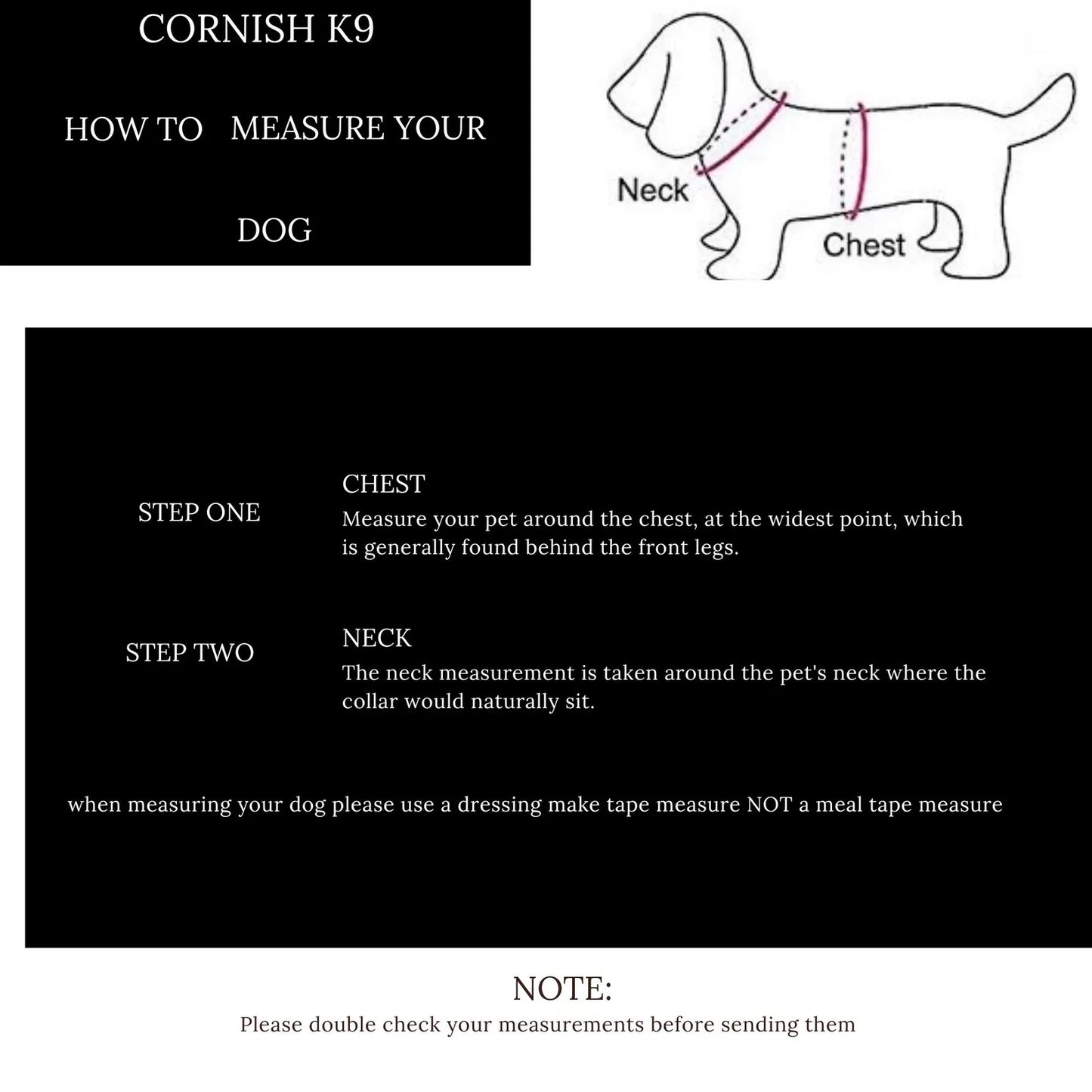 Waterproof Dachshund Cordura Harness | Fleece Lined Dog Walking Harness