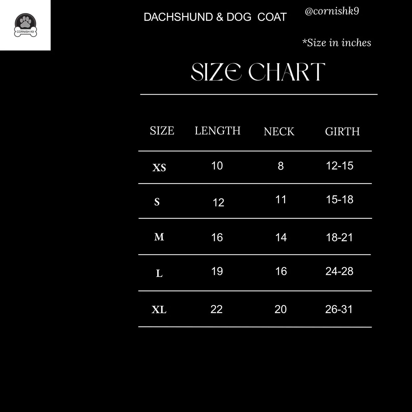 Dachshund Quilted Winter Coat | Warm Fleece Lined Dog Jacket