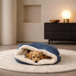 Corduroy Dog Snuggle Sack | Fleece Lined Burrow Bed for Dachshunds & Dogs