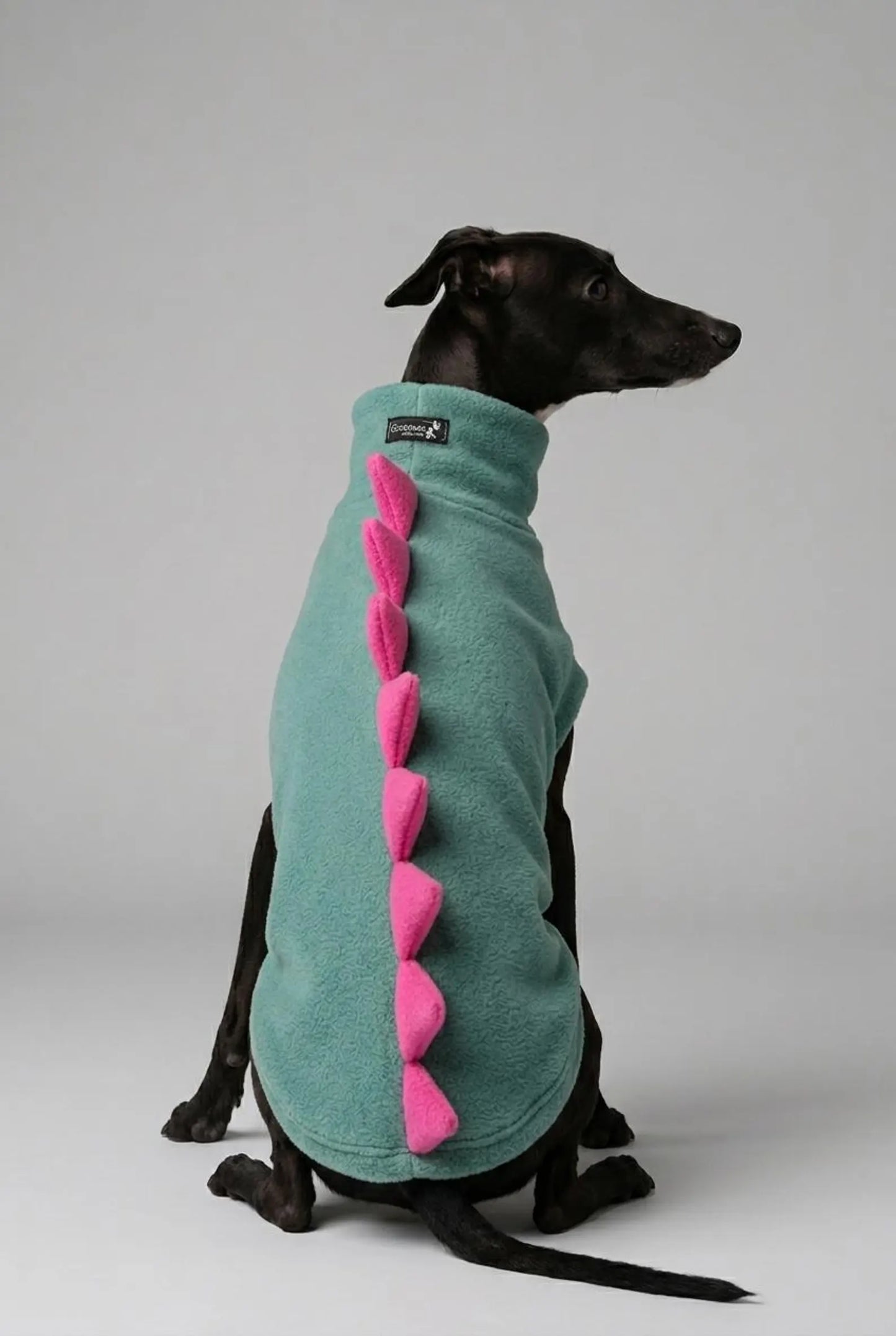 Italian Greyhound Dinosaur Fleece Jumper | Water Repellent Iggy Dog Jumper