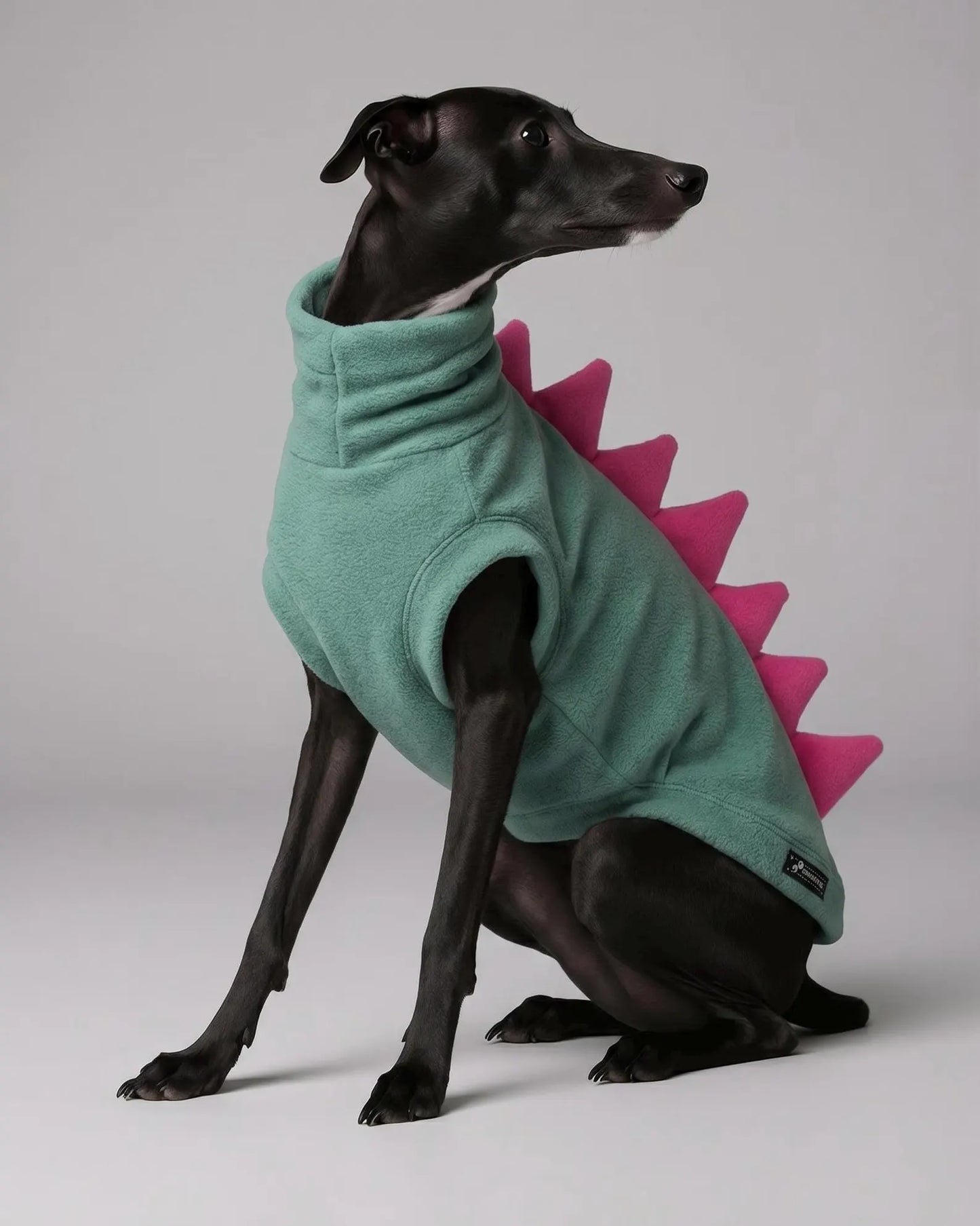 Italian Greyhound Dinosaur Fleece Jumper | Water Repellent Iggy Dog Jumper