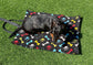 Fleece Dog Travel Mat | Waterproof Roll-Up Dog Settle Mat & Picnic Pad