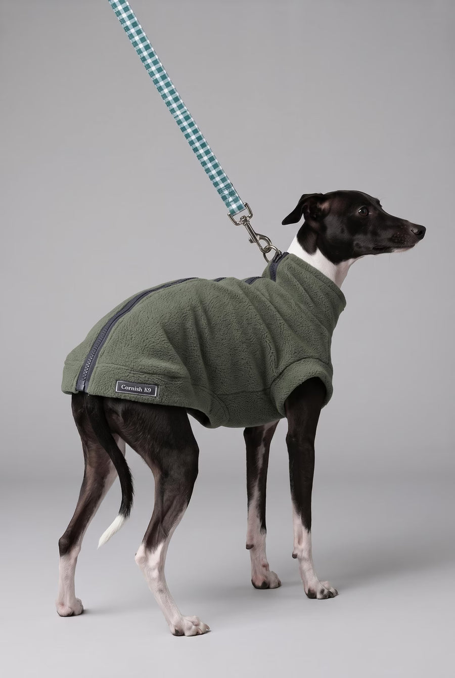 Italian Greyhound & Whippet Zip-Up Fleece Jumper | Water Repellent Dog Coat