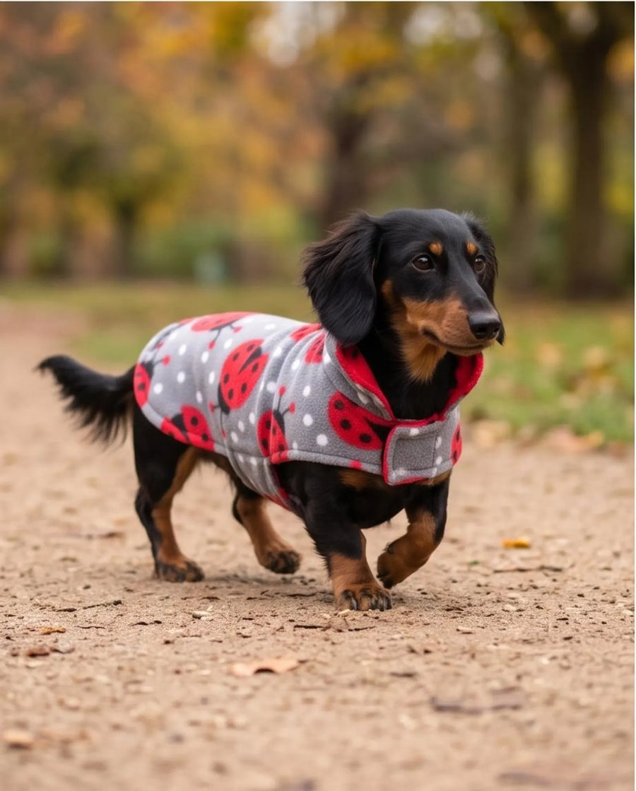 Dachshund Double Layer Fleece Coat | Extra Warm Dog Coat