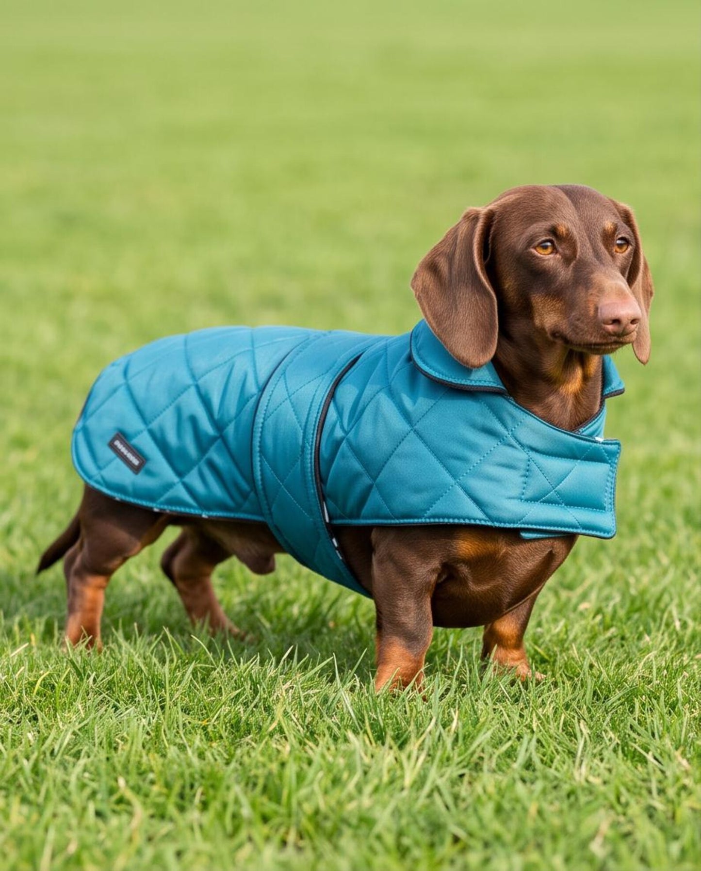 Dachshund Quilted Winter Coat | Warm Fleece Lined Dog Jacket