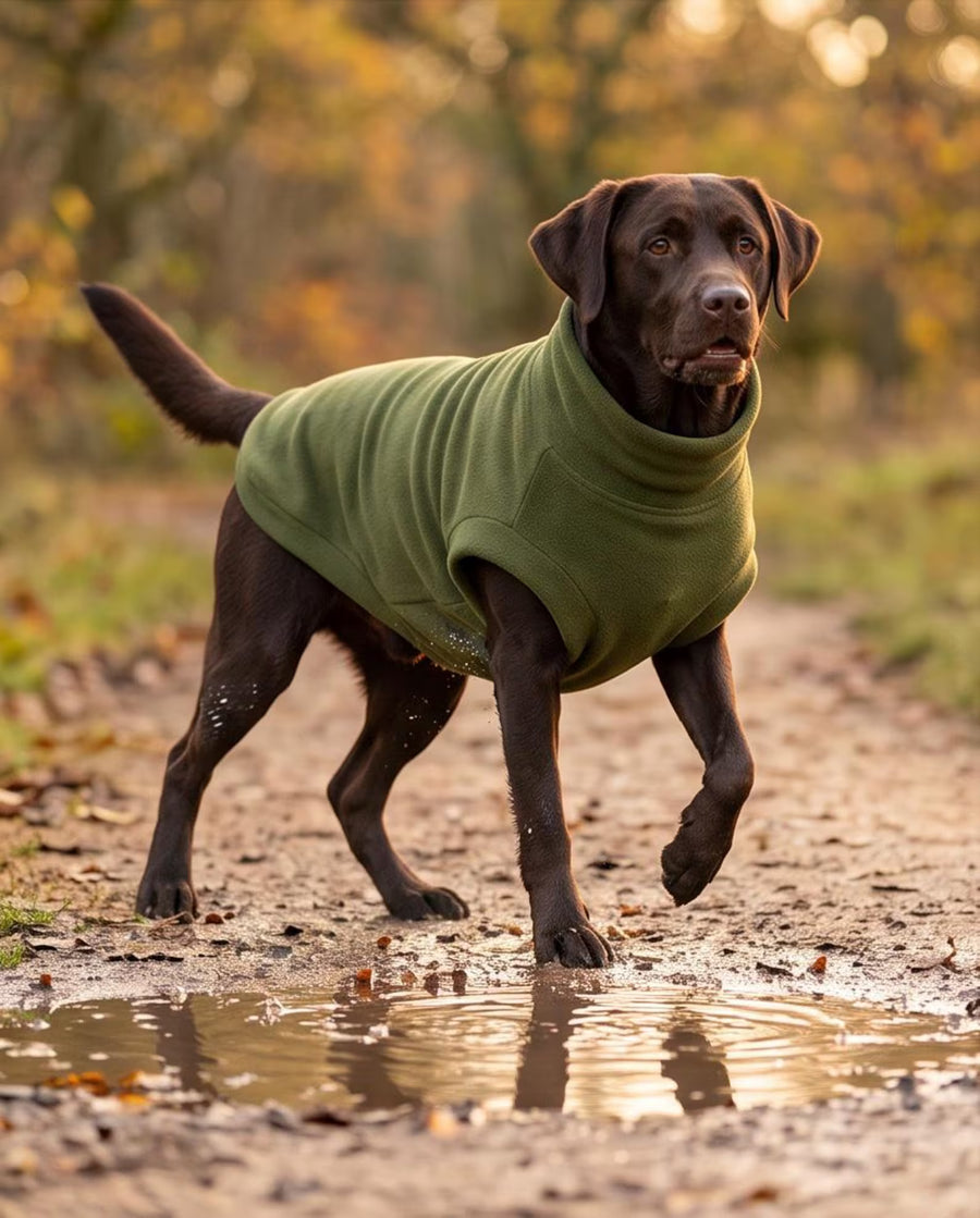 Personalised Dog Fleece Jumper | Water & Mud Repellent Dog Clothing