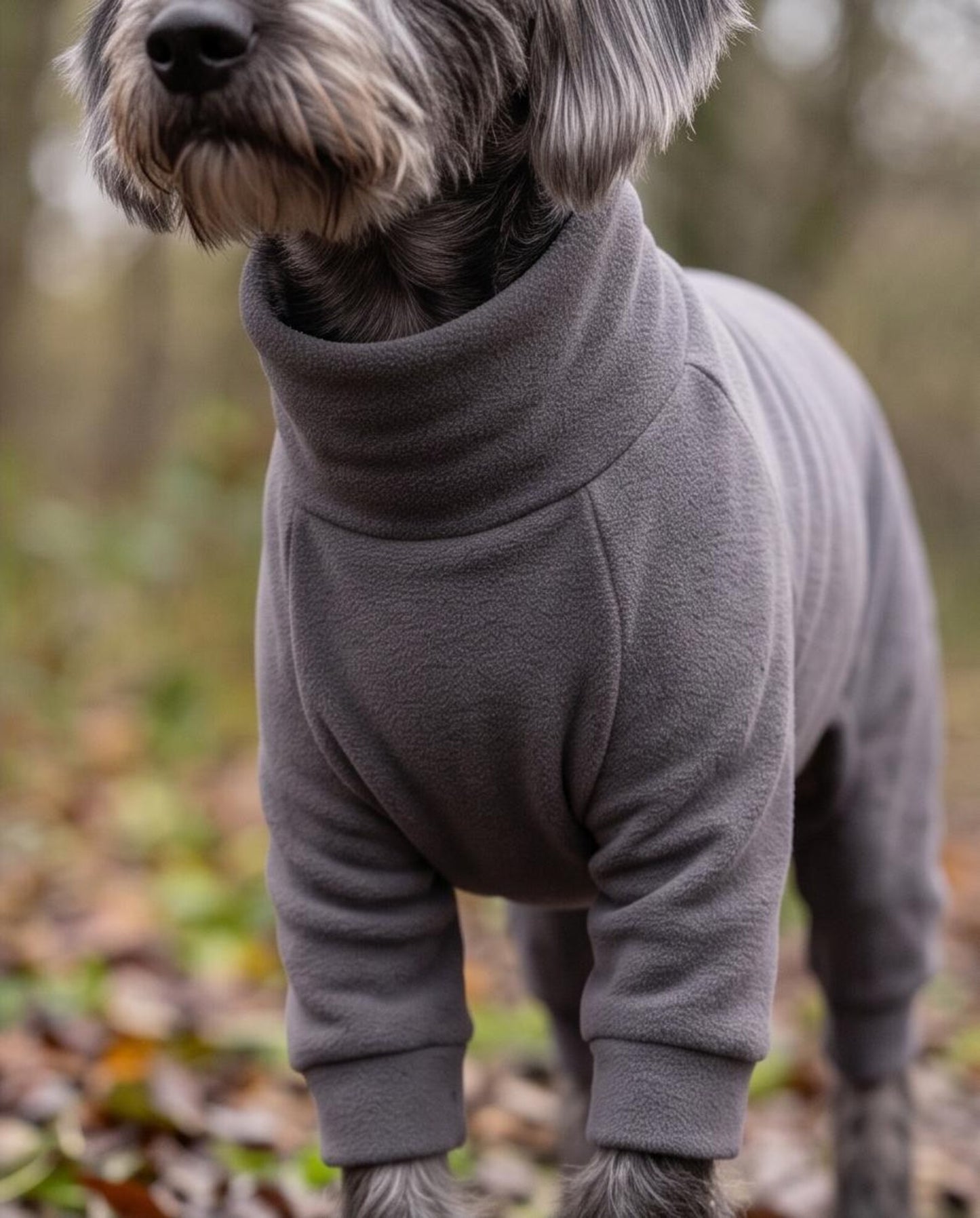Dog Fleece Jumpsuit | Water & Mud Repellent Full Body Dog Onesie