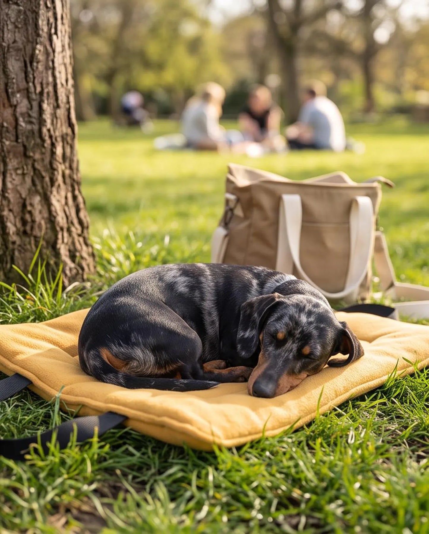 Waterproof Quilted Dog Travel Mat | Reversible Fleece Roll-Up Settle Mat