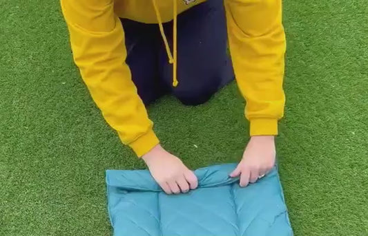 Waterproof Quilted Dog Travel Mat: Roll-Up Picnic Pad